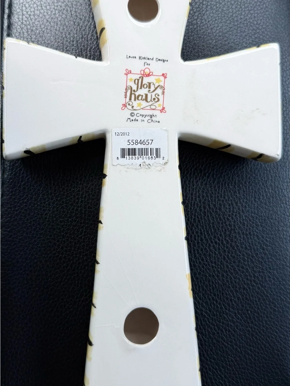 Beloved Floral Cross Wall Decor - Blue, Red & Green